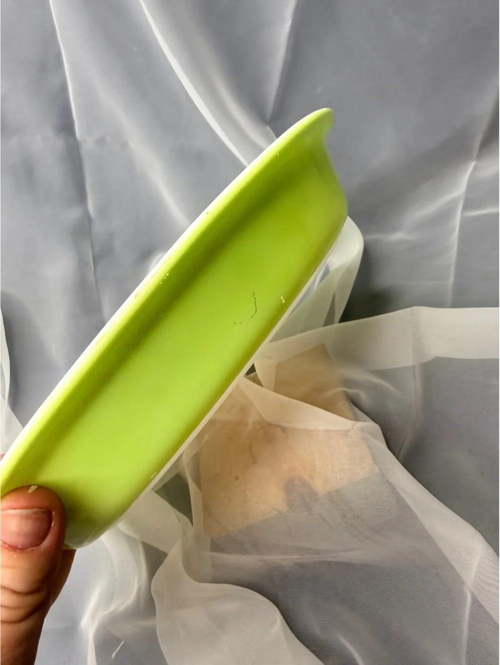Pyrex Lime Green 9.5” Pie Plate 209 Vintage Milk Glass Pie Dish USA